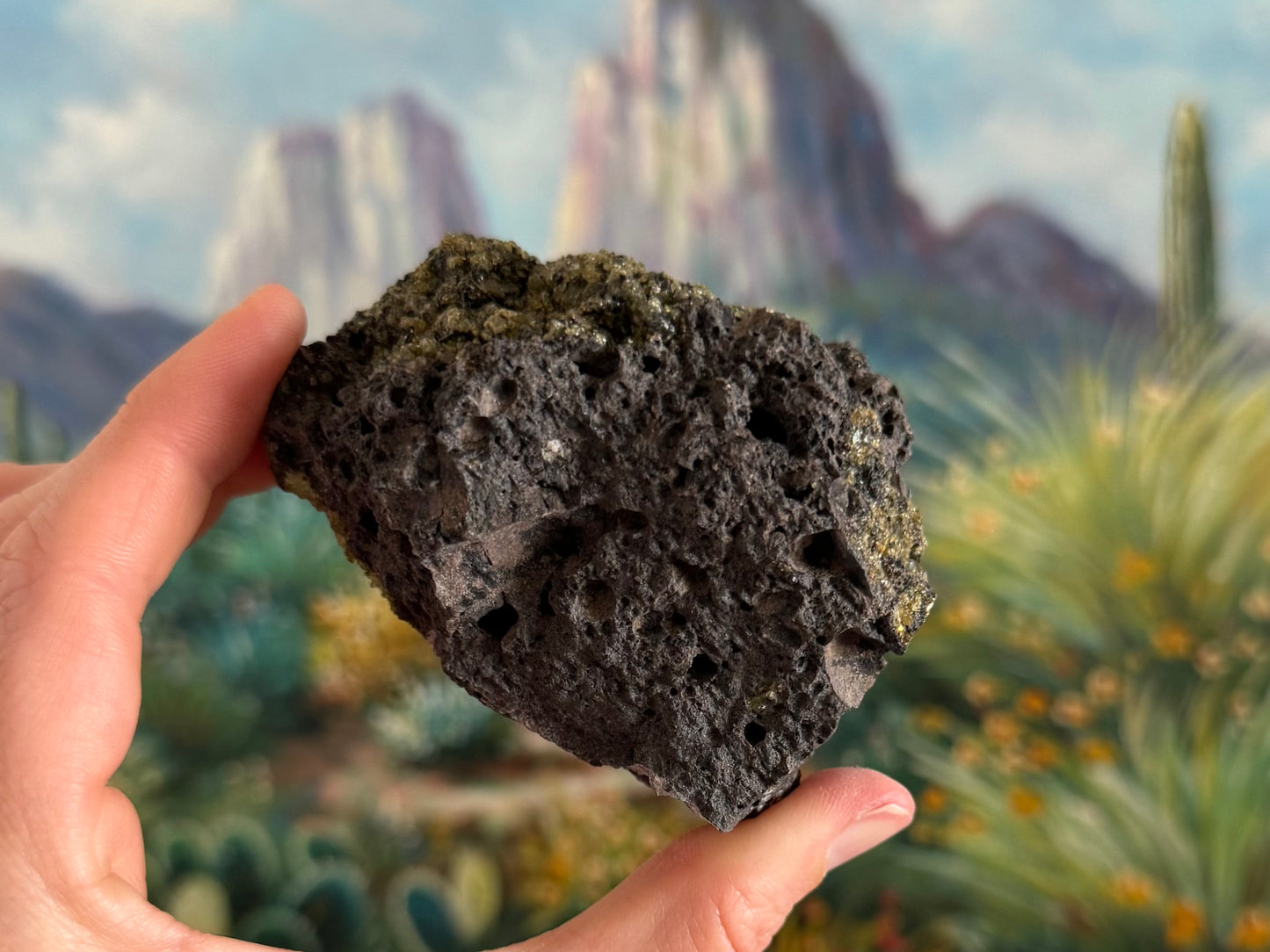 Another side of the piece, almost entirely volcanic rock with good bubble pattern.