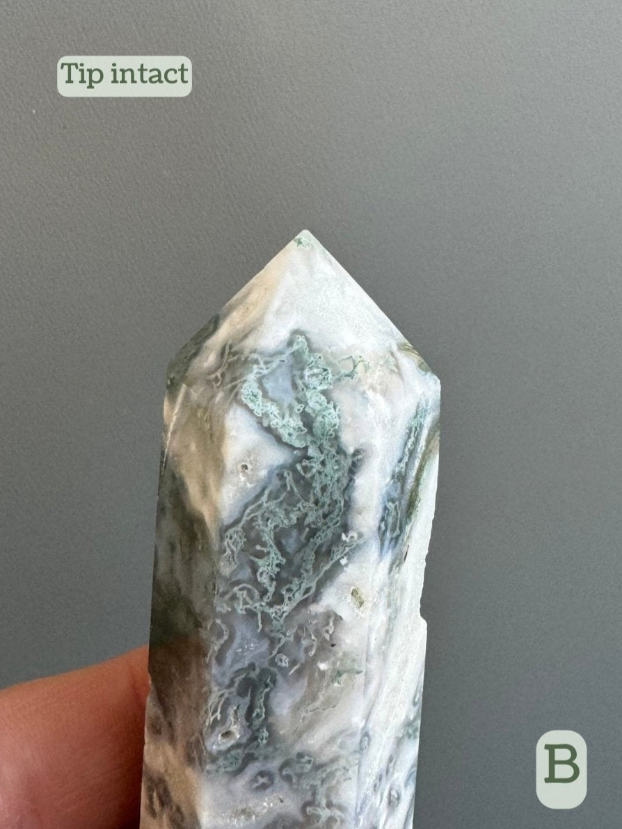 Option B, detail showing the tip is intact