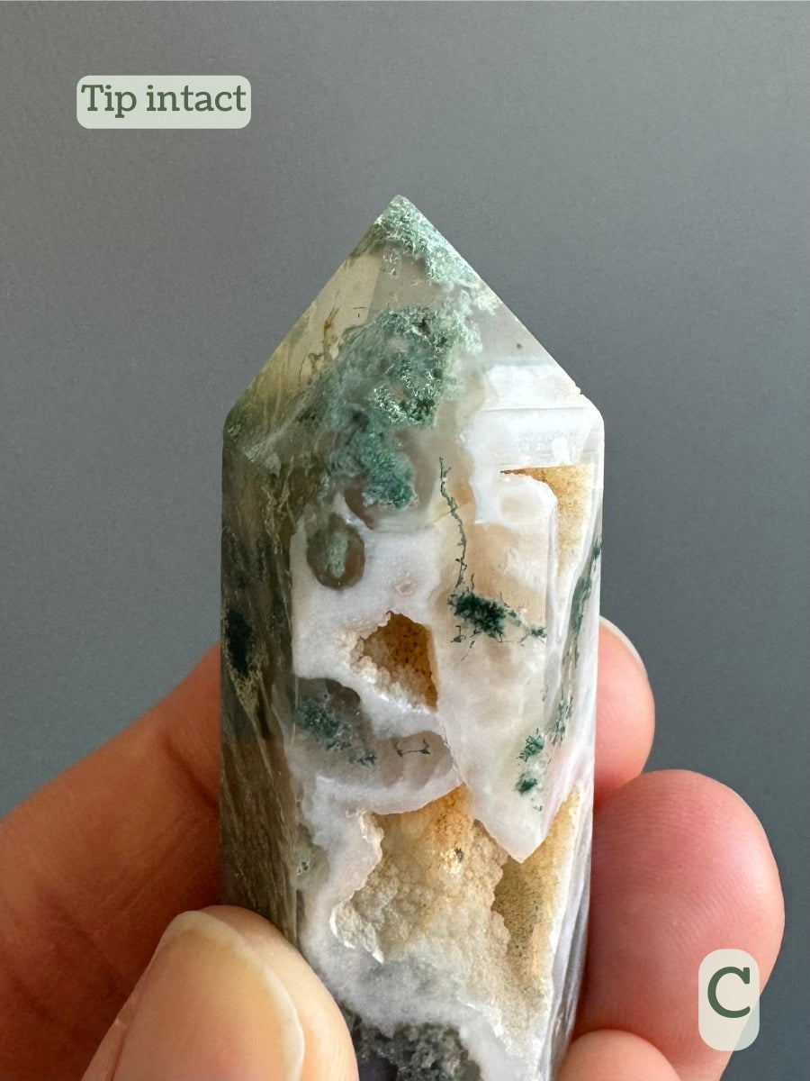 Option C, detail showing the tip is intact