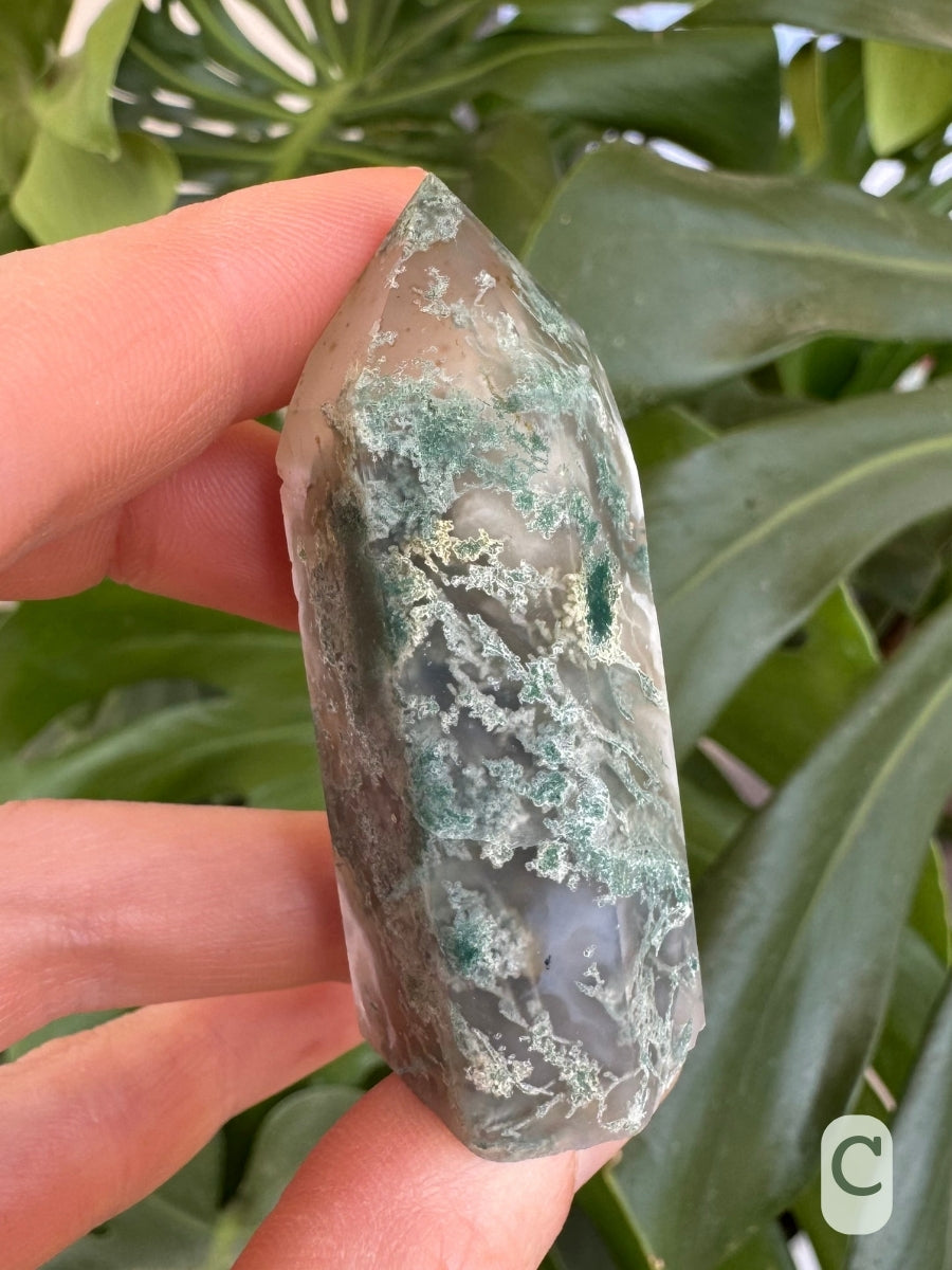 Moss agate tower