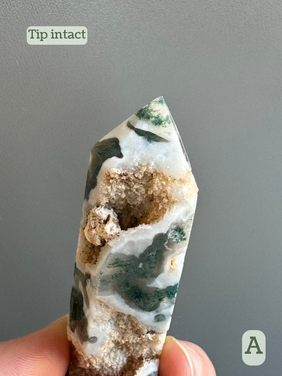 Option A, detail showing the tip is intact