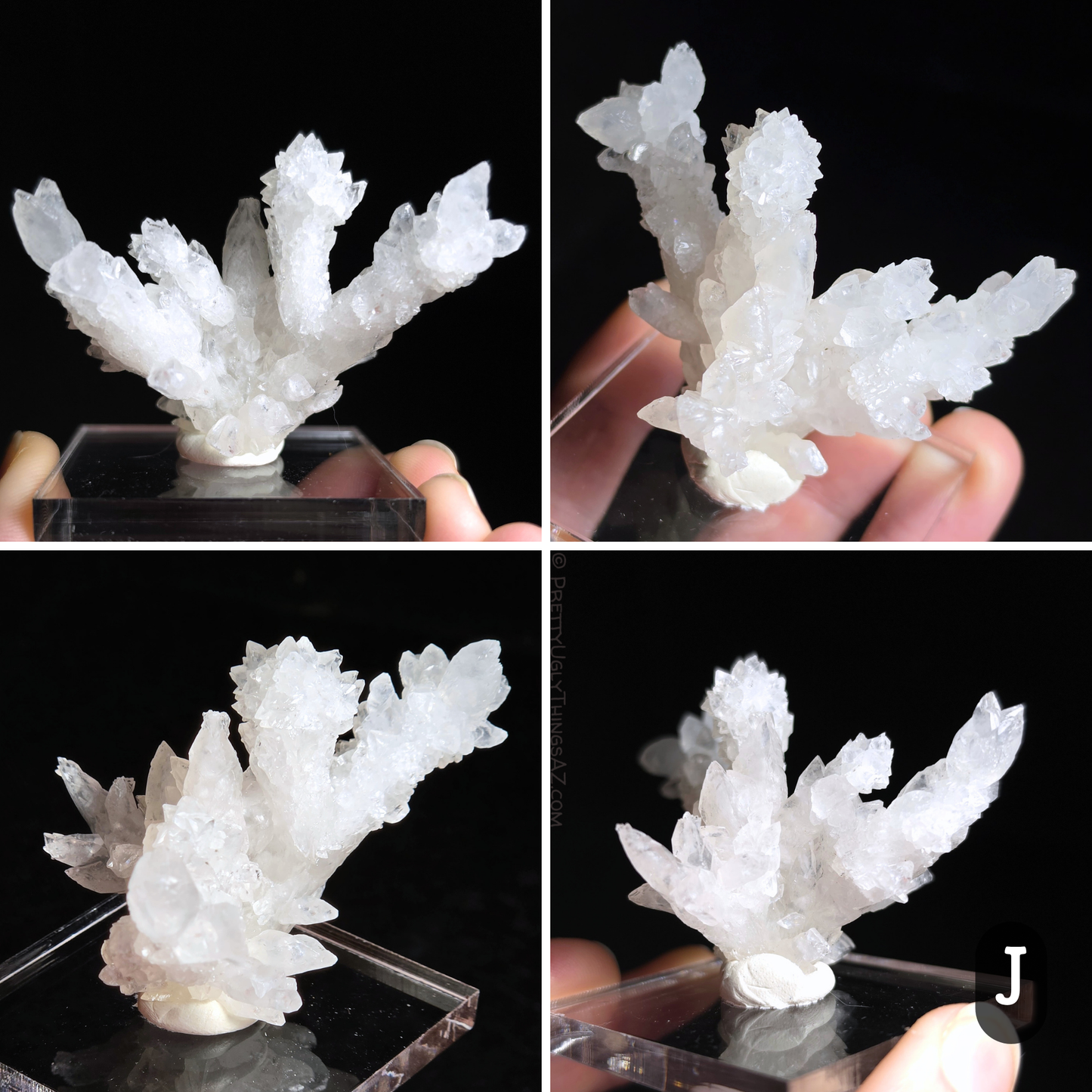 Aragonite stalactite "cave calcite," Santa Eulalia (small)
