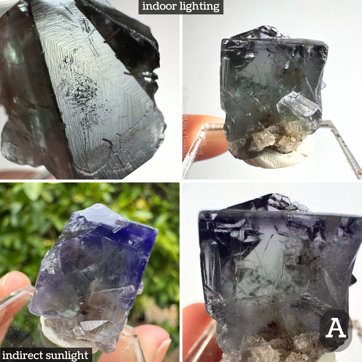 'Purple Rain' Weardale fluorite twins