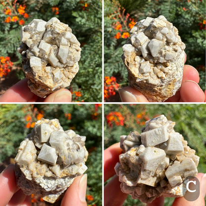 Microcline feldspar with smoky quartz