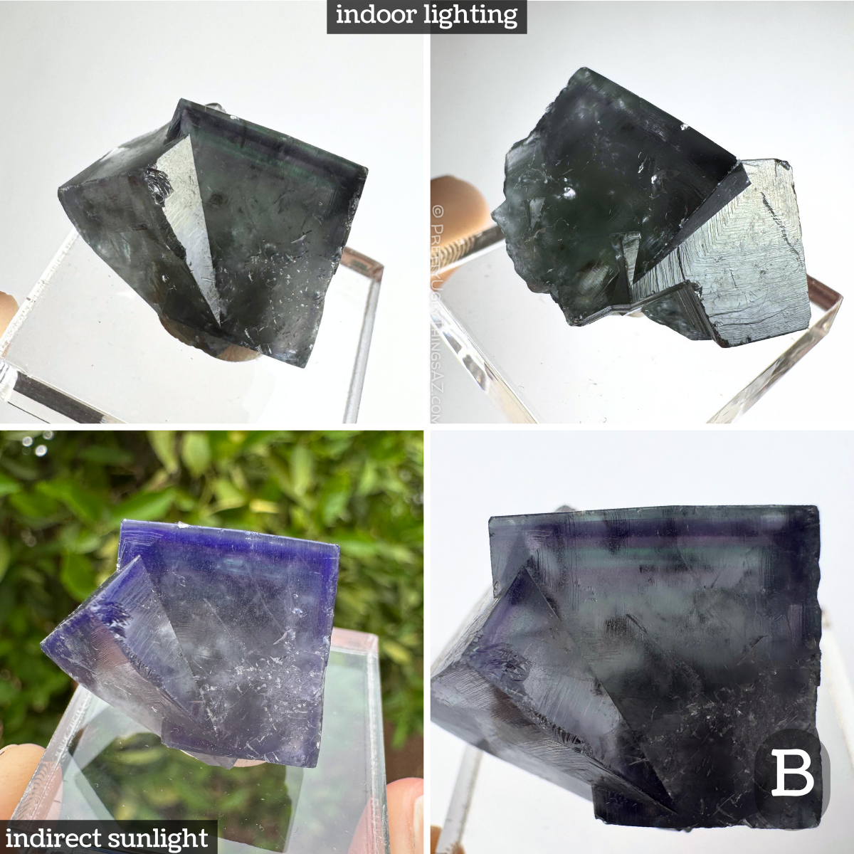 'Purple Rain' Weardale fluorite twins