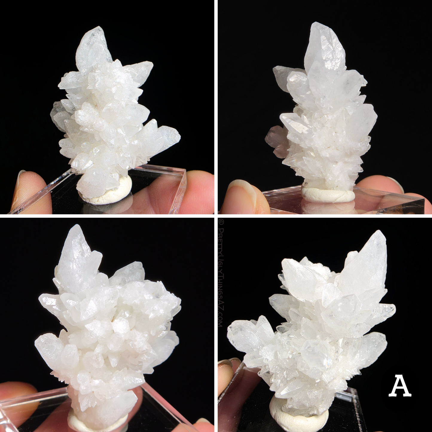 Aragonite stalactite "cave calcite," Santa Eulalia (small)