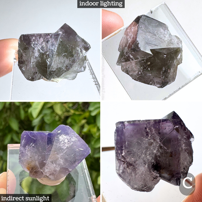 'Purple Rain' Weardale fluorite twins