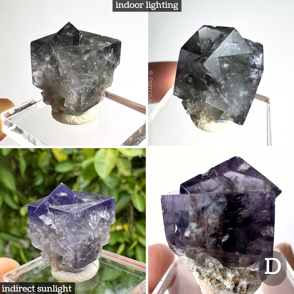 'Purple Rain' Weardale fluorite twins