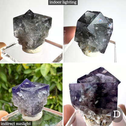 'Purple Rain' Weardale fluorite twins
