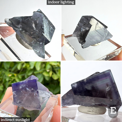 'Purple Rain' Weardale fluorite twins