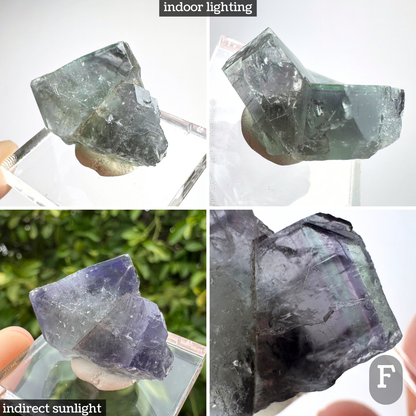 'Purple Rain' Weardale fluorite twins