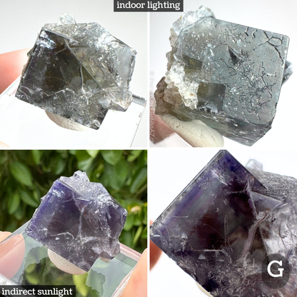 'Purple Rain' Weardale fluorite twins