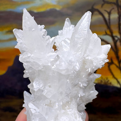 Aragonite stalactite "cave calcite," Santa Eulalia (medium)
