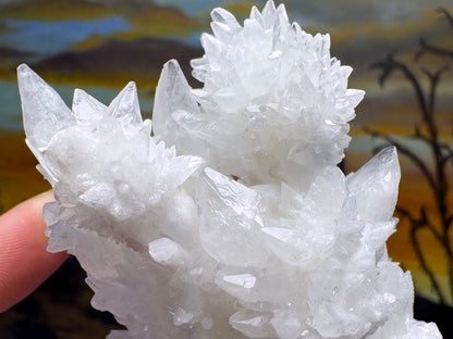 Aragonite stalactite "cave calcite," Santa Eulalia (medium)