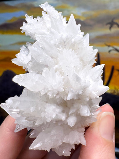 Aragonite stalactite "cave calcite," Santa Eulalia (medium)
