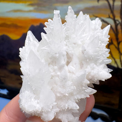 Aragonite stalactite "cave calcite," Santa Eulalia (medium)
