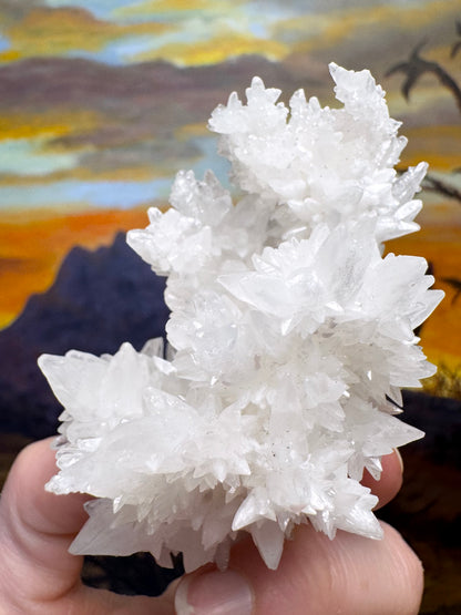 Aragonite stalactite "cave calcite," Santa Eulalia (medium)