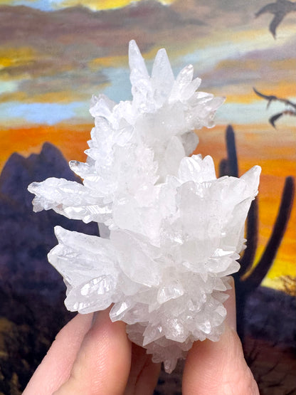 Aragonite stalactite "cave calcite," Santa Eulalia (medium)