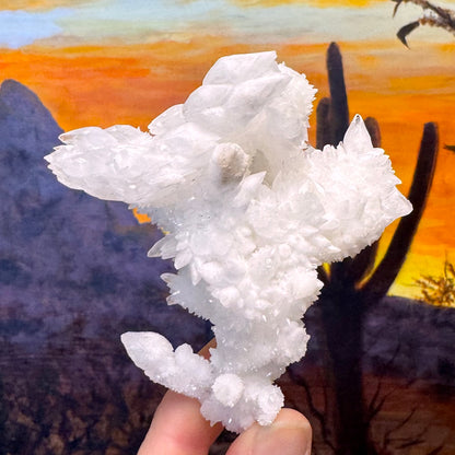 Aragonite stalactite "cave calcite," Santa Eulalia (medium)