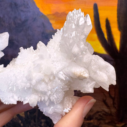 Aragonite stalactite "cave calcite," Santa Eulalia (medium)
