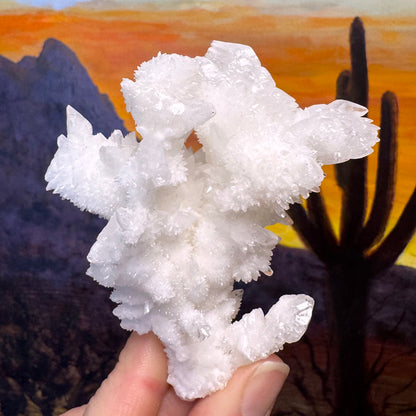Aragonite stalactite "cave calcite," Santa Eulalia (medium)