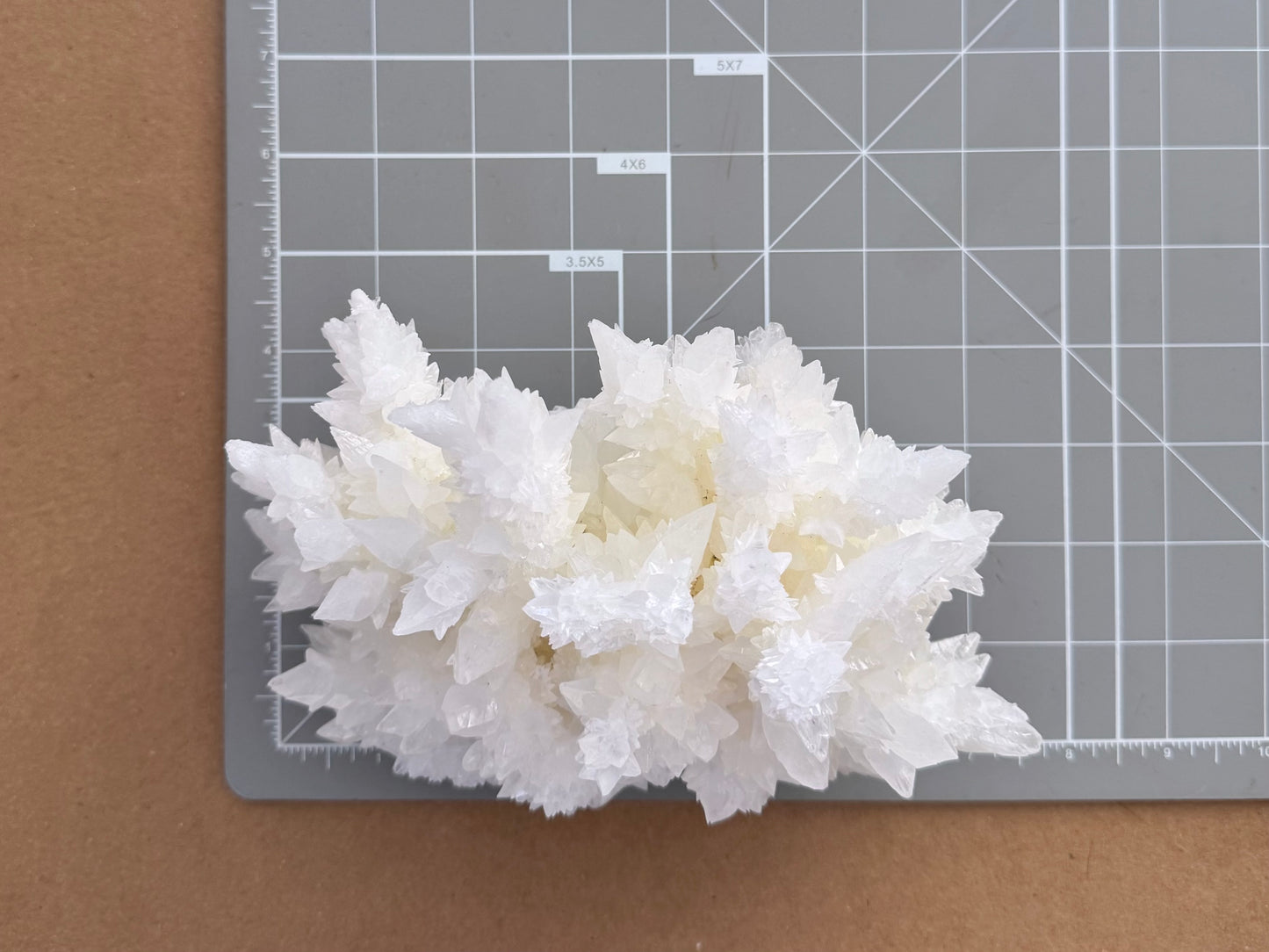 Aragonite stalactite "cave calcite," Santa Eulalia (cabinet piece)