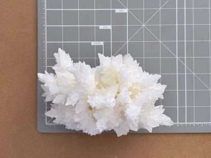 Aragonite stalactite "cave calcite," Santa Eulalia (cabinet piece)