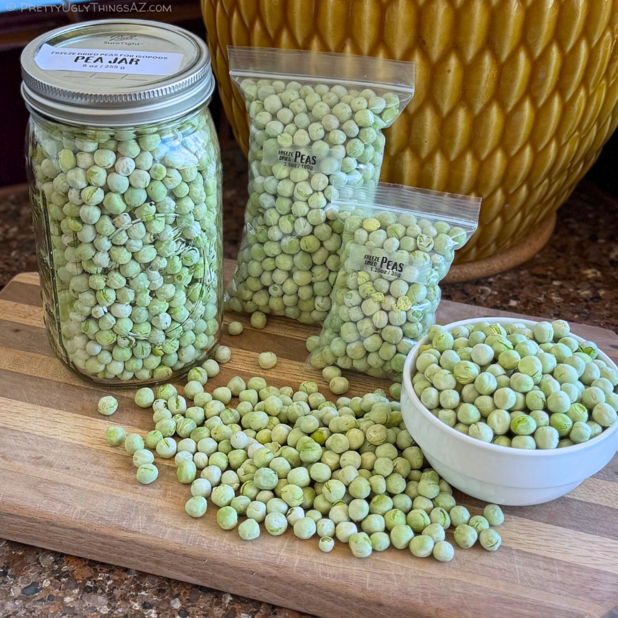 Isopod Nutrition: freeze-dried peas