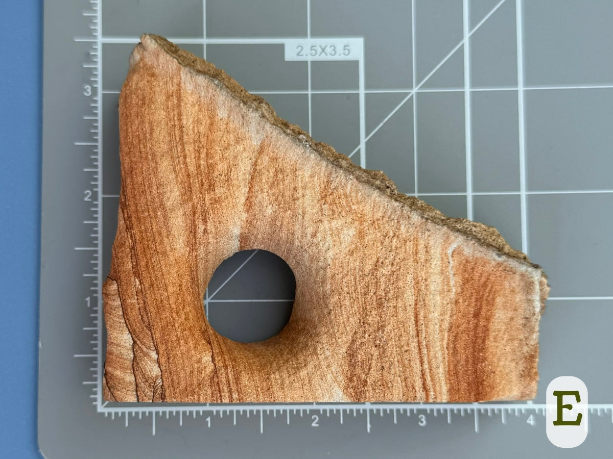 Scale image of option E, a bit over three inches tall by four inches wide.