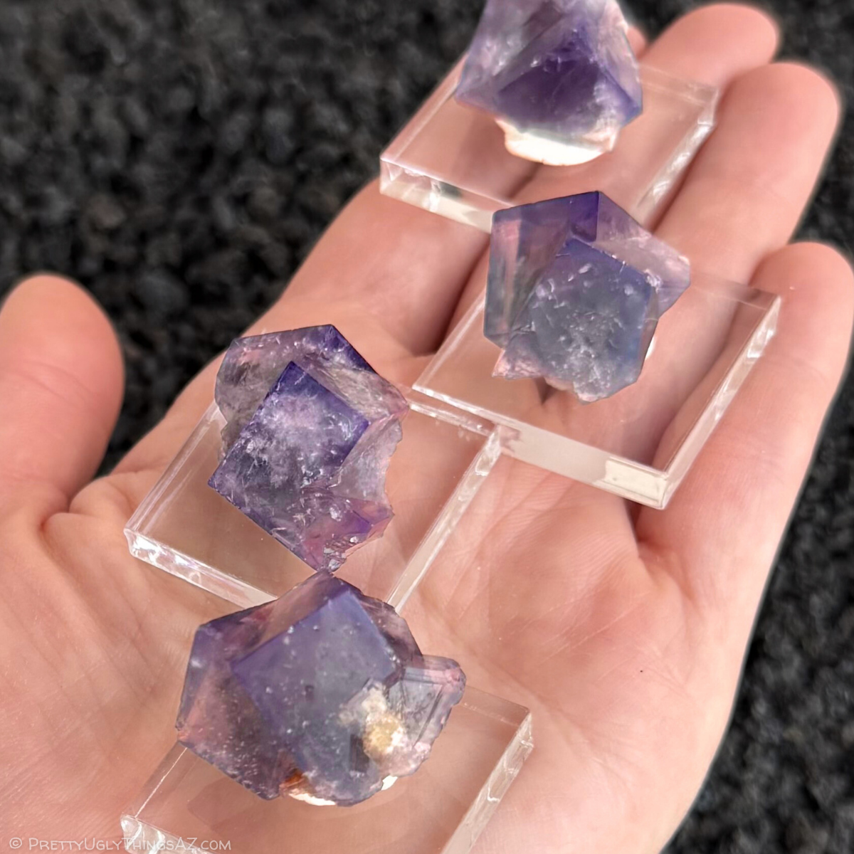 'Purple Rain' Weardale fluorite twins