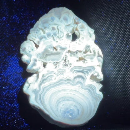 Aragonite cave formation, polished slice (medium)