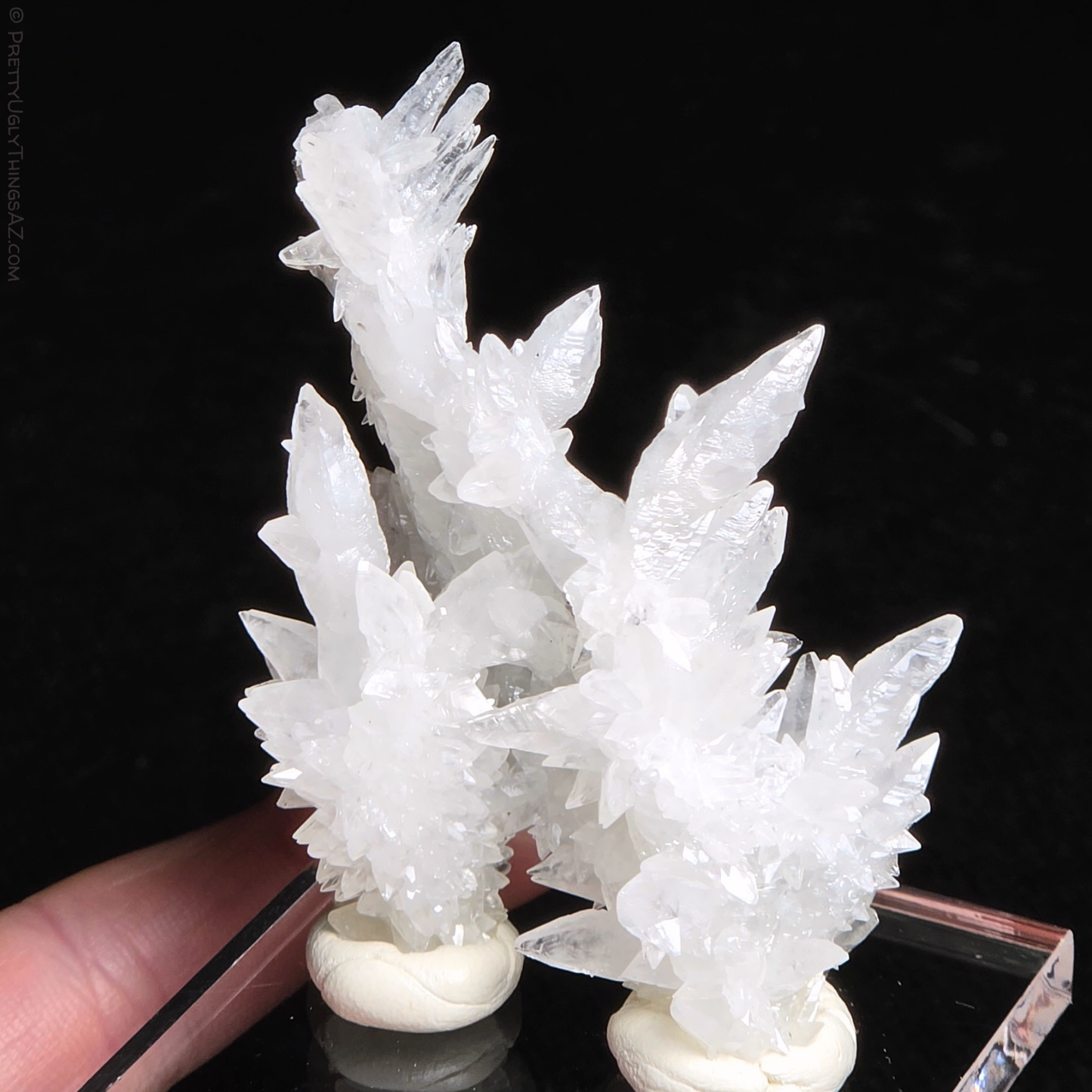 Aragonite stalactite "cave calcite," Santa Eulalia (small)